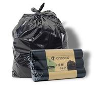AiTodos® 30PCS Bolsas de Basura para el Hogar 100L, 3 Rollos en Total, 10 Piezas por Rollo, Bolsas de Basura Negras, Material de Polietileno, Bolsa de Basura de Gran Capacidad (95×80cm)