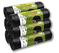 AiTodos® 60PCS Bolsas de Basura 50L, LxH: 70x75cm, Negro, Material PE