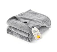 AiTodos® Mantas para Cama de Microfibra, 130x150 cm, Gris, Manta de Franela | Manta Multiusos para Sofá Cama yOficina, Suave, Cálida y Lavable a Máquina