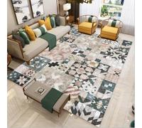 AITROMNI Alfombras De Verano Hogar Simple y Elegante Una Variedad de Combinaciones gráficas Alfombra Lavable para Sala de Estar 300X400CM
