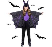 Aitsite Disfraces de Halloween, Trajes de Murciélago, Trajes de Murciélago para niños, Mono de Murciélago para niños, Halloween para niños y niñas, Disfraces de Carnaval
