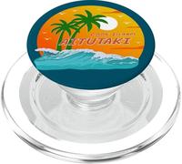 Aitutaki Palmeras Islas Cook Sol Pacífico Sur Polinesia PopSockets PopGrip para MagSafe