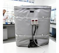 AityBuy Calentador De Barril De Tonelada IBC,Manta Calefactora De Tambor De 2300w/4000w,Manta Térmica De Tambor De Aceite,Calentador De Tambor De Aceite De 200l/1000l Grey-275Gallon/1000L