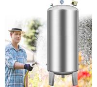 AityBuy Contenedores Verticales De Almacenamiento De Agua para Agua Presurizada, Tanque De Presión De Agua De Acero Inoxidable,para El Hogar, El Jardín Y La Agricultura 42.3Gal/160L