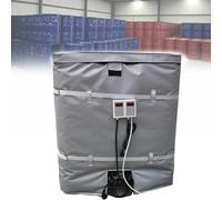 AityBuy Manta Calefactora De Tambor,Calentadores De Tambor con Controlador Termostático Digital Ajustable, Calentador De Tambor De Aceite Aislado De 55/275 Galones Grey-275Gallon/1000L