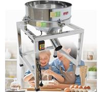 AityBuy Tamiz Eléctrico para Harina, Tamiz Vibratorio Eléctrico De Acero Inoxidable, Tamiz Vibratorio Comercial para Polvo, con Malla De Acero Inoxidable 304. 130mesh