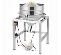 AityBuy Tamiz Vibratorio Eléctrico, Tamizador Automático, Tamizador Eléctrico De Harina De Acero Inoxidable, Tamizador De Polvo De 70 W con Pantalla, Tamiz Eléctrico 140mesh