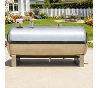 AityBuy Tanque De Agua Presurizado De Acero Inoxidable De Tipo Horizontal, Tanque De Presión De Acero Inoxidable, Tanque De Vejiga De Agua Presurizada De 100-300 L 42.3Gal/160L