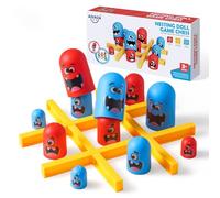 AIUAZA Juegos de Mesa de Fiesta, Juego de Tic Tac Toe, 2 Jugadores, 3 a 8 Años, 21 cm x 21 cm x 4 cm, Plástico, Educativo
