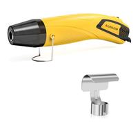 AIUNAOM Mini Pistola de Aire Caliente 500W Portátil Pistola de Calor Ajuste de 2 Temperatura 270°C/450°C con boquilla reflectante y protección contra sobrecarga Para manualidades de bricolaje en casa