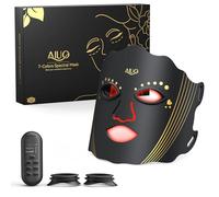 AIUO Red Light Therapy for Face, LED Face Mask Light Therapy, Rechargeable Red Light Therapy Mask with Comfortable Light-Blocking Eye Protection & Timing Function At Home, Black