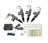 Aiuphing Cierre centralizado Universal Coche, Sistema de Apertura sin Llave, Kit de Bloqueo de Puertas a Distancia + accionador de Bloqueo de Puertas de 4 Piezas