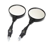 Aiuphing espejos retrovisores moto, 7/8 "22 mm retrovisor plegable moto universales, ajuste de 360 Grados, retrovisores manillar para Moto, ATV,Scooters, Bicicletas, 2 piezas,Sin base de montaje