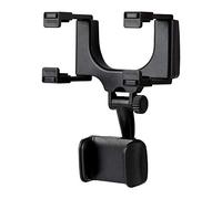 Aiuphing Soporte movil Coche Espejo retrovisor, Universal suporte telemovel Carro, Porta movil co-che regolabile a 360 Grados, sujeta movil Coche Adecuado para la mayoría de los vehículos