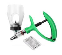 Aiupuyer 2ml Jeringa AutomáTica Continua Veterinaria De, Dispensador De Dosis Fija Bomba De Jeringa De PrecisióN Ajustable De 0.1 Ml A 5 Ml, para Granjas De Cerdos Y Toros