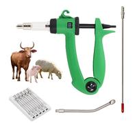 Aiupuyer Jeringa Veterinaria Continua, dispensador de medicamentos para vacunas, Bomba de precisión, inyector para Animales Ajustable y Reutilizable, Ajustable de 0,025 ml a 6 ml