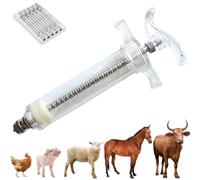 Aiupuyer Pistola De AlimentacióN Veterinaria, Pistola De Empapado Continuo, Dispositivo De DosificacióN Ajustable, Dispensador De Medicamentos Veterinarios, para Ganso Cerdo Toro Ovejas Aves