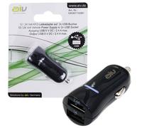 AIV Cargador Dual para Coche 12V 24V USB para MP3 Player, Adaptador