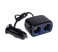 AIV Encendedor De Cigarrillos Distribuidor 2 Fach 10A Adaptador De Enchufe Doble