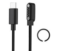 Aivane Cable Cargador USB C Magnética para PLAUD Note IA Enregistreur Vocal, Cargador Reloj Inteligente Universal para Distancia Entre Contactos de 7,62 mm (4 Pines Negro)