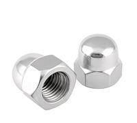 AIVEKE 10 Piezas Tuercas de Sombrerete M12 - Tuercas Ciegas Hexagonales Tuerca de Acero Inoxidable Tuerca de Cúpula para Tornillos de Bicicleta Pernos y Varillas Roscadas