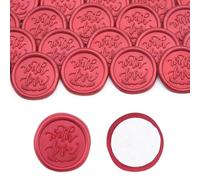 Aiviman With Love Wax Seal Stickers, 30 unidades de calcomanías autoadhesivas de color rojo, ideales para envolver regalos, invitaciones de boda, fiesta de cumpleaños, decoración de sobres de tarjetas
