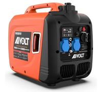 AIVOLT Generador Inverter Silencioso de Gasolina 3200W con 2 Salidas de CA 230V, DC 120V y 2 USB Type-A Generador Eléctrico con 3,5L Tanque para Camping, Exterior, Casa, Caravana