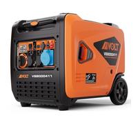 AIVOLT Generador Inverter Silencioso de Gasolina 6000W | con 2 Salidas de CA 230V, DC 12V y 2 USB Tipo-A, Arranque Eléctrico y Manual para Camping, Exterior, Industrial, Casa
