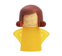 Aivwis Limpiador de microondas Angry Mom, limpiador de vapor de microondas Mad Mama con solo añadir vinagre y agua, limpia fácilmente el crudo en minutos (amarillo)