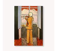 AIVYNA Henri Matisse Poster Prints El Violinista En La Ventana Pintura Abstracta Lienzo Arte De La Pared GaleríA Matisse Cuadros De Pared Sala De Estar Decoracion Para El Hogar Sin Marco