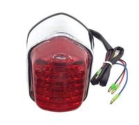 AIVYNA Luz De Freno Trasera para Motocicleta Luz Trasera Universal Personalizada para Motocicleta Indicador De Parada para Honda Shadow VT400 750 Sabre VT1100 C2