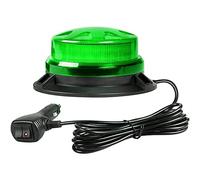AIVYNA Luz Estroboscópica LED Giratoria Lámpara De Advertencia De Emergencia Indicador De 9-24V Luces De Baliza De Señal Magnética para Coche,Verde