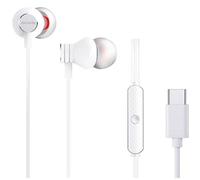 Aiwa Auriculares Intrauditivos ESTM-50USB-C-WT- con Micrófono- USB Tipo-C- Blancos