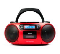 Aiwa BBTC-550RD Radio CD y Cassette Portátil Rojo