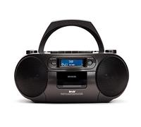 Aiwa BBTC-660DAB/BK: Radio Cassette Portátil con CD, Bluetooth y USB, Grabador de Cassettes, RDS, FM PLL, Dab+, Mando a Distancia, Color: Negro