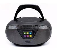 Aiwa BBTU-500DAB/BK - Radio CD Portátil Dab+ con Pantalla a Color 2.4". Bluetooth 5.0, USB, CD/CDR/RW/MP3, Dab+. Color: Negro