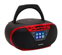 Aiwa BBTU-500DAB/RD - MInicadena portátil rojo Bluetooth CD USB-MP3