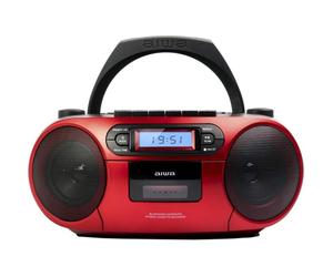 Aiwa BoomBox BBTC-550RD Radio CD Bluetooth Rojo