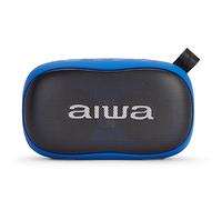 Aiwa BS-110BL: Altavoz Bluetooth portátil, Resistente a la Humedad, pensado para Deportes Exteriores. Color: Azul