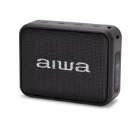 Aiwa BS-200BK: Altavoz Inalámbrico Portátil Bluetooth, True Wireless Stereo, Impermeable, Color Negro