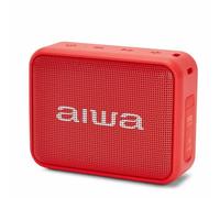 Aiwa BS-200RD: Altavoz Inalámbrico Portátil Bluetooth, True Wireless Stereo, Impermeable. Color: Rojo