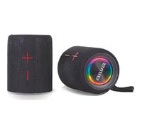 Aiwa BST-250 Altavoz Bluetooth Desmontable TWS con Iluminación RGB a Todo Color, Sonido Estéreo 2x10W, Resistente al Agua IPX5, Batería Recargable y Compatible con Android/iOS. Color Negro.