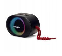 Aiwa BST-330RD - Altavoz TWS Bluetooth Compacto, Duradero y Potente con tecnología Hyperbass, (10W de Potencia. Iluminación RGB, Lector de Tarjetas, Resistente al Agua). Color: Negro y Rojo