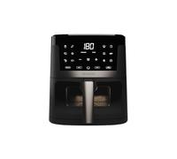 Aiwa Chukuma AFR-7000 Freidora de Aire 7 L, 1800 W, Control Digital, 12 Programas, Autolimpieza, Ventana Visible, Acero Inoxidable/Plástico. Color: Negro