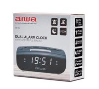 Radio reloj despertador aiwa cr - 15 negro - blanco