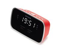 Aiwa cru-19rd despertador reloj despertador digital rojo