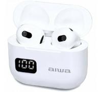 Auriculares Bluetooth Aiwa EBTW-100WT con estuche de carga/ Autonomía 3h/ Blancos