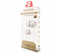 Aiwa ESTM-500BK Auriculares Intrauditivos Blancos