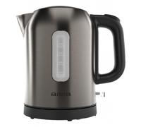 Aiwa - KOTAN tetera eléctrica 1 L 2200 W Acero inoxidable, Negro