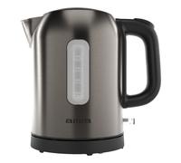 Aiwa kotan tetera eléctrica 1 l 2200 w acero inoxidable, negro